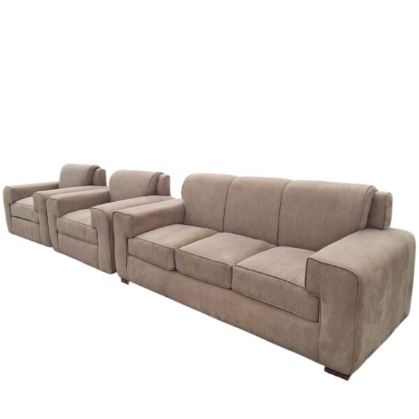 Classic brown 5 seater sofa