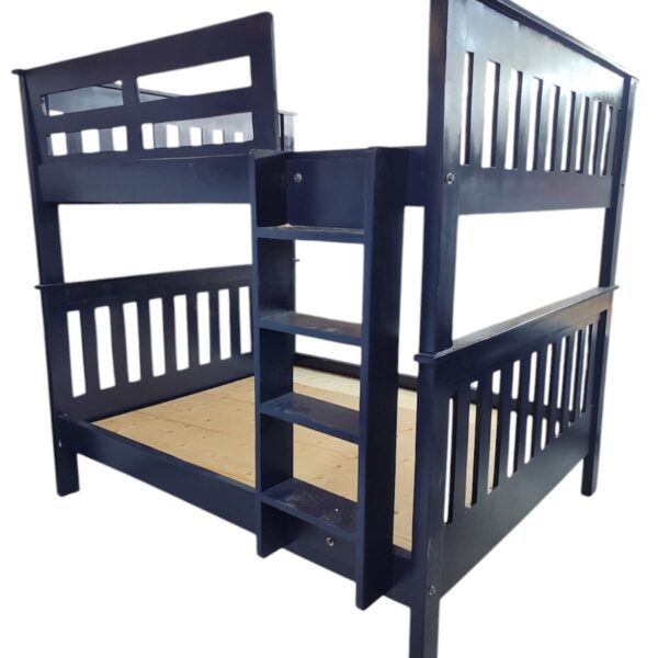 Black 5 by 6 double decker bed