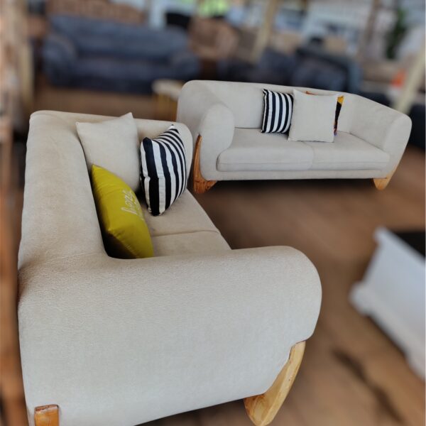 Back permanent 5 seater sofa