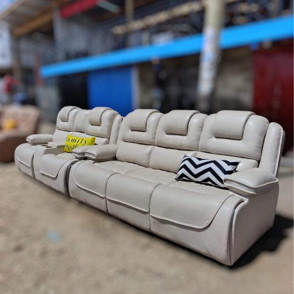 Classic 5 seater semi-recliner sofa
