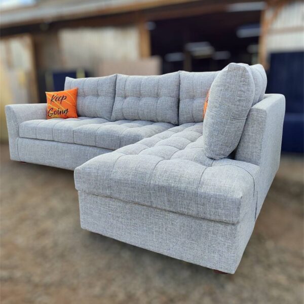 Light gray 6-Seater L-Shaped Sofa
